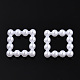 ABS Plastic Imitation Pearl Linking Rings OACR-T015-08-01-2