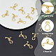 HOBBIESAY 16 Sets Real 18K Gold Plated Brass Toggle Clasps with Jump Ring Teardrop T-Bar Closure Connector Bracelets Necklace OT Clasps Pin with S Shaped Bar for Jewelry Making Hole 1.4mm KK-HY0001-64-3