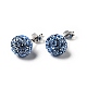 Gifts for Her Valentines Day 925 Sterling Silver Austrian Crystal Rhinestone Ball Stud Earrings for Girl Q286H081-1