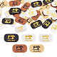 Mega pet 50pcs 5 colores etiquetas de cuero de imitación DIY-MP0001-03-1