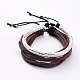 Bracelets de cordons en cuir pu BJEW-JB04924-1