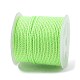 Cordón trenzado de poliéster de 20m para hacer joyas. OCOR-G015-04A-16-3