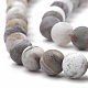 Chapelets de perles en agate de feuille de bambou naturelle G-T106-026-2
