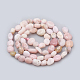 Rosa naturale perline opale fili G-S331-6x8-016-2