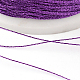 丸いメタリック糸  刺しゅう糸  3プライ  インディゴ  0.4mm  約1093.61ヤード（1000m）/ロール MCOR-G001-0.4mm-27-2