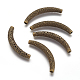 Tibetan Style Alloy Curved Tube Beads PALLOY-J504-03AB-NF-2