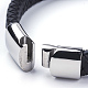 Braided Leather Cord Bracelets BJEW-F291-47P-3