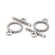 Tibetan Style Alloy Toggle Clasps X-LF0808Y-3