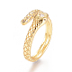 Brass Micro Pave Clear Cubic Zirconia Cuff Rings RJEW-L097-02G-3