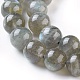 Labradorita natural hebras de perlas reronda G-I156-01-10mm-7
