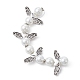 Hebras de cuentas de perlas de vidrio con forma de hada ángel AJEW-JB01180-01-2