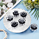 CHGCRAFT 40Pcs Black Clear Plastic Ring Boxes Crystal Earrings Jewelry Storage Boxes Display Organizer Case with Foam Insert for All Kinds of Ring Jewelry Earrings OBOX-CA0001-001A-4