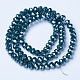 Chapelets de perles en verre électroplaqué EGLA-A034-P6mm-A14-2