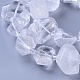 Chapelets de perles en cristal de quartz naturel G-F653-19-3