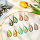 Olycraft kit per la creazione di orecchini pendenti con ciondolo avocado stampato in 3d per ragazze donne DIY-OC0007-68-5
