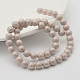 Round Shell Pearl Frosted Beads Strands BSHE-I002-4mm-22-4