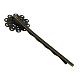 Brass Hair Bobby Pin Findings HJEW-H010-AB-3