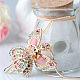 Fairy 18K Real Gold Plated Alloy Rhinestone Pendant Sweater Necklaces NJEW-DD0009-012B-3