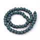 Round Natural Lava Rock Stone Bead Strands G-L415-04-8mm-2