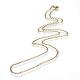 Iron Rolo Chains Necklace Making MAK-R017-45cm-AB-2