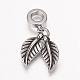 304 Stainless Steel European Dangle Charms OPDL-K001-01AS-2