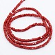 Opaque Solid Color Crystal Glass Faceted Cube Beads Strands GLAA-F024-A14-3