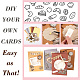 Kits de fabrication de cartes de vœux bricolage DIY-WH0304-474C-4