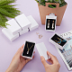 NBEADS 24 Pcs White Texture Cardboard Jewelry Boxes OBOX-NB0001-08A-3