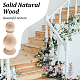 Неокрашенные деревянные навершия и веретена для поделок WOOD-WH0124-32-6