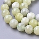 Brins de perles de jade de Sinkiang naturel G-L538-036-6mm-2