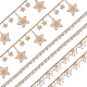 arricraft 12 Yards 3 Styles Gold Embroidery Lace Trim OCOR-AR0001-45-1
