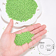 オーナランド12/0ガラスシードビーズ  焼き付け塗料  不透明色  ラウンド  芝生の緑  2x1.5mm  穴：0.3mm  約11200個/袋 SEED-OL0001-20-11-2