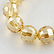 Fili di perle di vetro placcato X-EGLA-R041-8mm-09-1