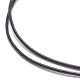 ハートチャームブレスレット付きフラットラウンド  女性のためのガラスとアクリルの編みこみの調節可能なブレスレット  ミックスカラー  内径：2~3-7/8インチ（5~9.9cm） BJEW-JB07907-6
