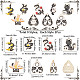 SUNNYCLUE 1 Box 20Pcs Halloween Butterflies Charms Acylic Butterfly Charm Skull Charms Gothic Skeleton Head Plastic Animal Charm for Jewelry Making Charms Women Adults DIY Craft Necklace Earring FIND-SC0003-77-2