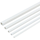 OLYCRAFT 30pcs ABS Plastic Square Bar Rods White Square Hollow Tubes Square Dowel Rods Styrene Rod for DIY Sand Table Architectural Model Making - 3/4/5/6/8mm AJEW-OC0003-08A-1