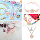 CHGCRAFT 10Pcs Donut Shaped Silicone Beads for DIY Necklaces Bracelet Keychain Making Handmade Crafts SIL-CA0001-44-6