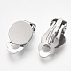 Accessoires de boucles d'oreilles clips à vis en 304 acier inoxydable STAS-T045-33B-P-2