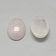 Cabochons de quartz rose naturel X-G-R415-14x10-48-2