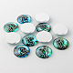 Constellation/Zodiac Sign Printed Glass Cabochons X-GGLA-A002-25mm-EE-2