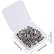 PandaHall 80pcs Square Number Beads Charms 0-9 Metal Loose Beads Large Hole Number Spacer Beads for Jewelry Making DIY Necklace Bracelet PALLOY-PH0013-11AS-7