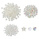 350pcs 3 perles acryliques transparentes de style TACR-FS0001-05-1