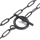 Collares de cadena de clip de acero inoxidable 304 NJEW-O124-02EB-3