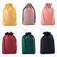 Magibeads 24 pz 6 colori sacchetti regalo con coulisse smerigliati rettangolari in plastica ABAG-MB0001-11-1
