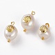 Colgantes de perlas keshi naturales PALLOY-JF00594-03-1