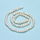 Fili di perle di perle d'acqua dolce coltivate naturali PEAR-A005-05F-01-3