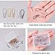 PandaHall Elite 50 Pcs 5 Colors Brass Earring Hook Ear Wires with Loop 23x9x2.5mm for DIY Earring Jewelry Making KK-PH0034-89-2