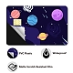 PVC プラスチック防水カード ステッカー  銀行カードの装飾用の粘着カードスキン  長方形  惑星  186.3x137.3mm DIY-WH0432-051-3