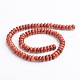 Brins de perles rondelles de jaspe rouge naturel G-M280-26-B-2