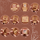 Pandahall элита 48 шт. 6 стильные квадратные складные креативные подарочные коробки из крафт-бумаги CON-PH0002-67-6